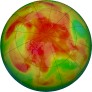 Arctic ozone map for 2024-04-19